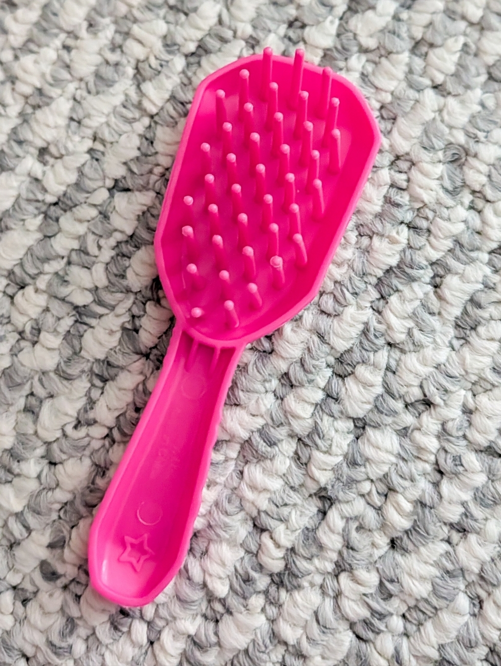 Pink Barbie Logo Hairbrush Replacement - Styling Head Accessory